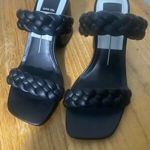 Dolce Vita Black Braided Heels